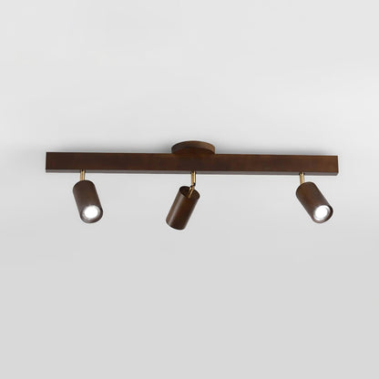 Wooden Track Ceiling Light | Modern LED Spotlight for Living Room or Hallway