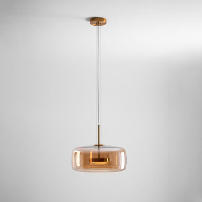 Smoked Glass Pendant Ceiling Lamp | Modern Hanging Light for Dining and Kitchen