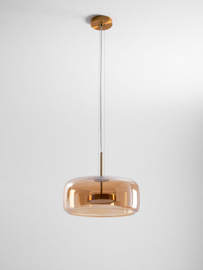 Smoked Glass Pendant Ceiling Lamp | Modern Hanging Light for Dining and Kitchen
