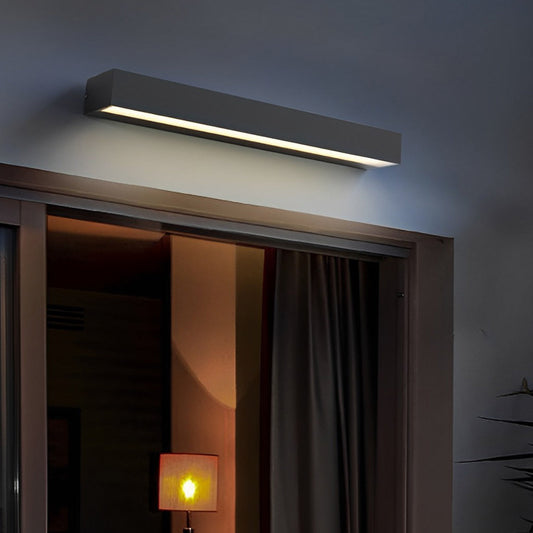 Outdoor LED Wall Lamp in Modern Rectangular Design | Waterproof Porch Light