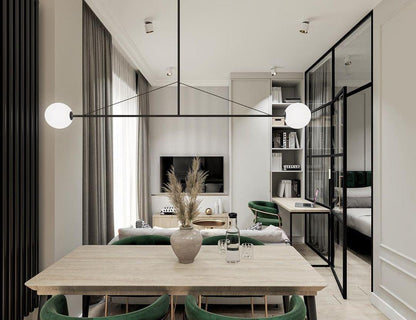 Minimalist Ceiling Lamp Chandelier | Modern LED Light for Living and Dining Room