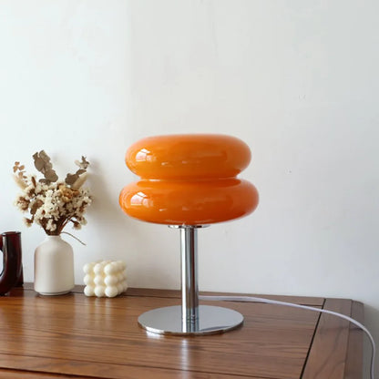 Bauhaus Minimalist Glass Table Lamp for Bedroom and Living Room | Modern Desk Lamp
