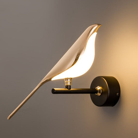 Modern Bird Wall Lamp with LED Light | Decorative Indoor Sconce