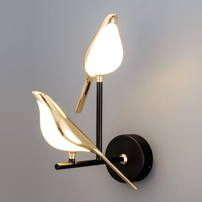 Modern Bird Wall Lamp with LED Light | Decorative Indoor Sconce