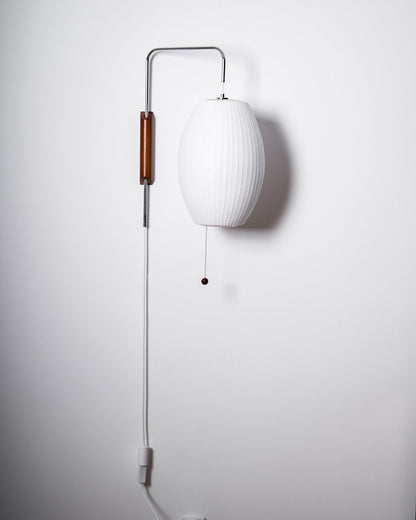 Modern Wall Lamp Sconce with Pull Cord | Adjustable Wall Light for Bedroom