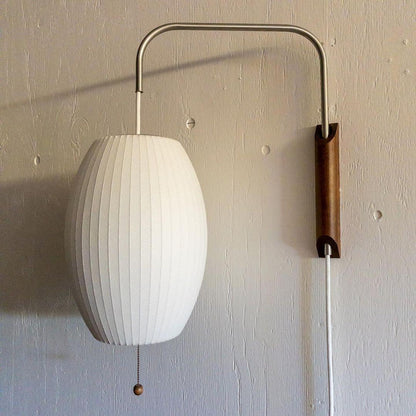 Modern Wall Lamp Sconce with Pull Cord | Adjustable Wall Light for Bedroom