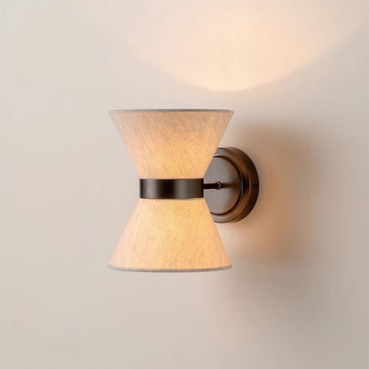Wabi Sabi Silk Wall Light for Bedroom | Modern LED Sconce