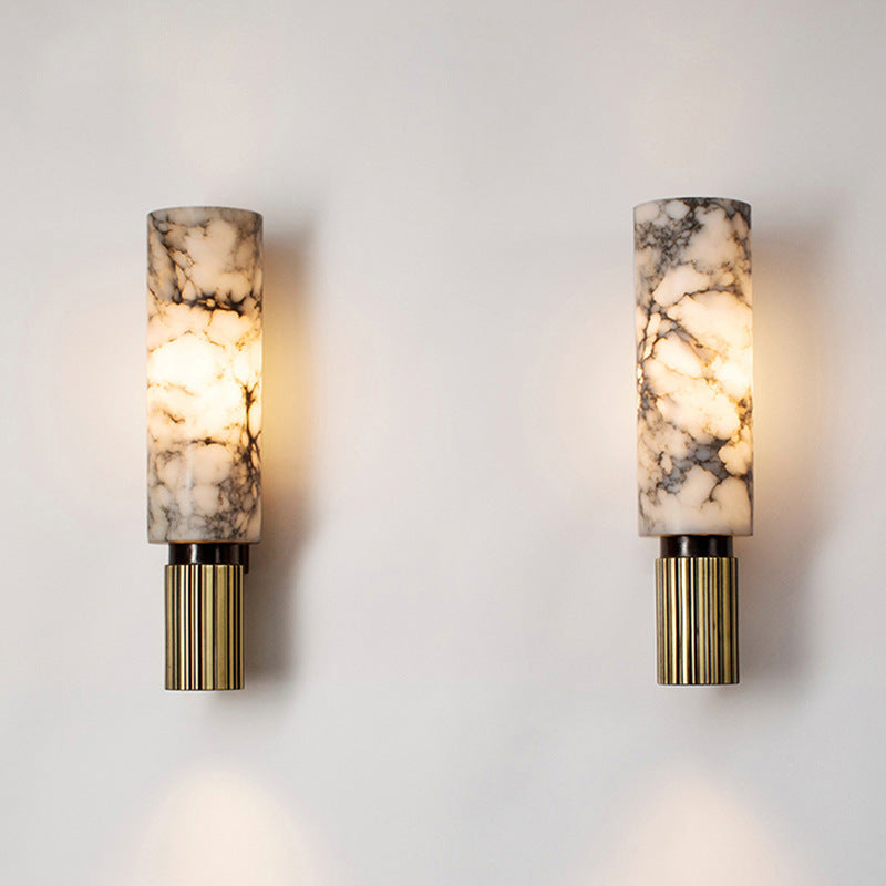 Stone Wall Light Copper Stone | Modern LED Sconce