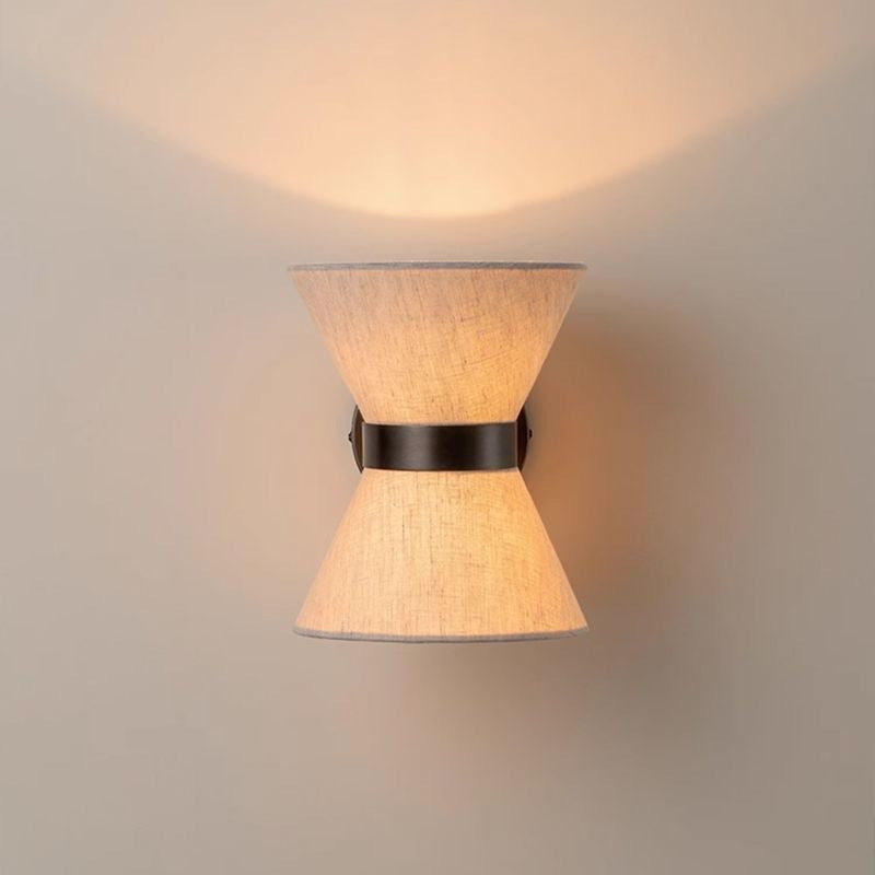Wabi Sabi Silk Wall Light for Bedroom | Modern LED Sconce