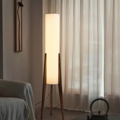 Modern Wooden Floor Lamp | Standing Light for Living Room and Bedroom