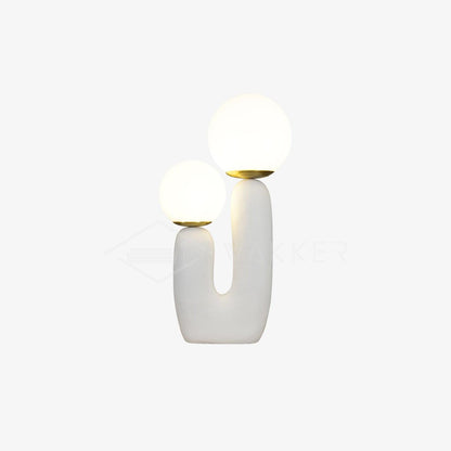 Modern Table Lamp | Bedside Desk Lamp with Glass Shade
