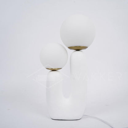 Modern Table Lamp | Bedside Desk Lamp with Glass Shade