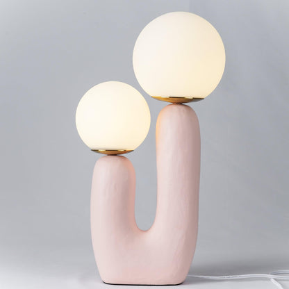 Modern Table Lamp | Bedside Desk Lamp with Glass Shade