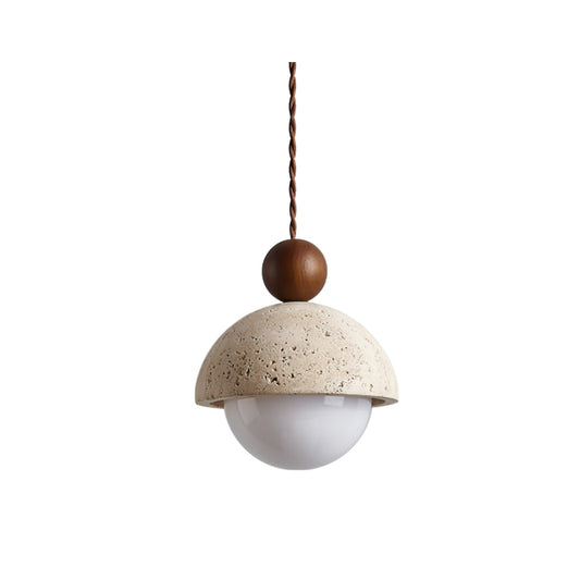 Modern Pendant Ceiling Light with Globe Shade | Stylish Bedroom Hanging Lamp