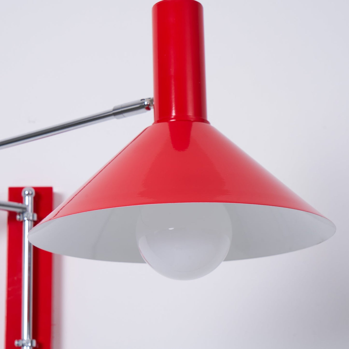 Adjustable Metal Wall Lamp | Modern Swing Arm Sconce for Bedroom or Living Room