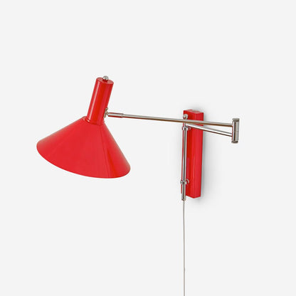 Adjustable Metal Wall Lamp | Modern Swing Arm Sconce for Bedroom or Living Room