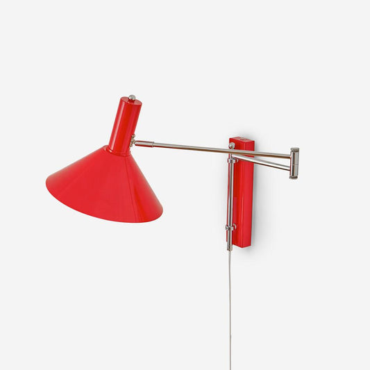 Adjustable Metal Wall Lamp | Modern Swing Arm Sconce for Bedroom or Living Room