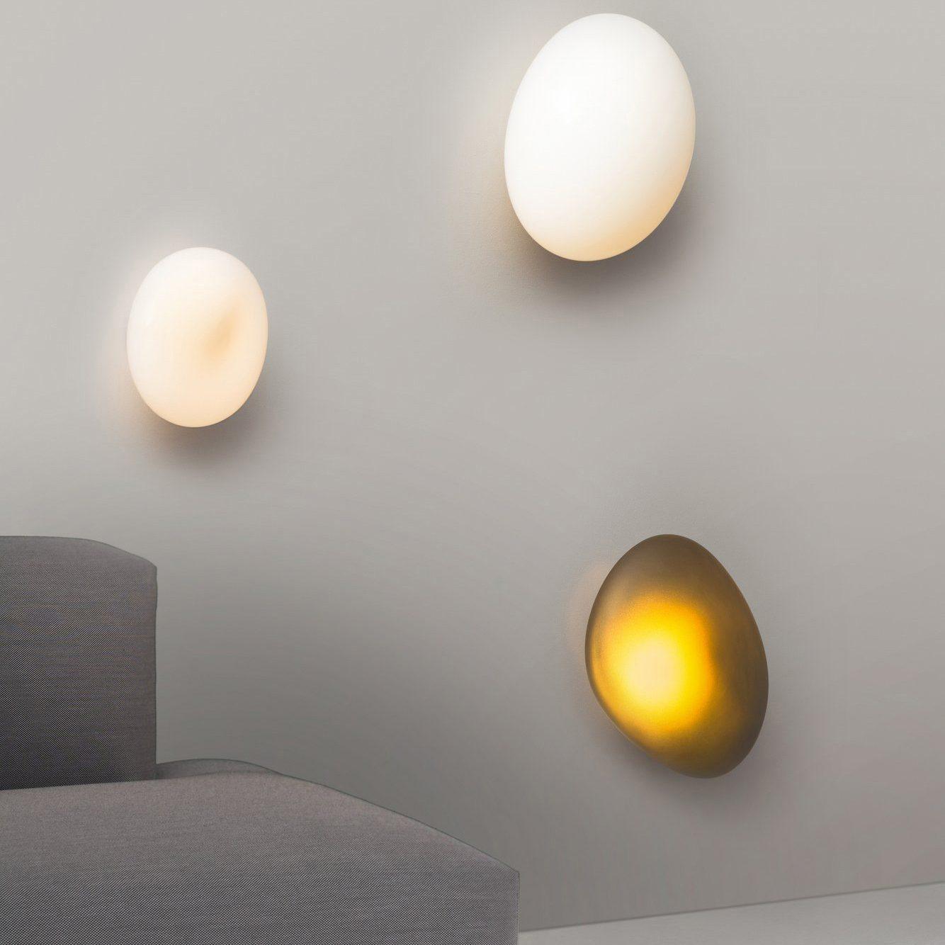 Pebble Glass Wall Lamp | Modern Bedroom and Living Room Sconce