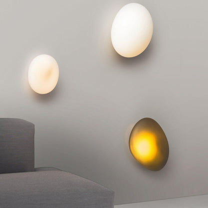 Pebble Glass Wall Lamp | Modern Bedroom and Living Room Sconce