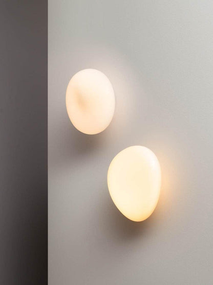 Pebble Glass Wall Lamp | Modern Bedroom and Living Room Sconce