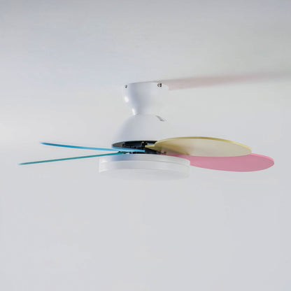Modern Ceiling Fan Lamp with LED Light | Quiet Bedroom Ceiling Fan with Remote