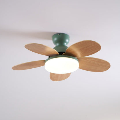 Modern Ceiling Fan Lamp with LED Light | Quiet Bedroom Ceiling Fan with Remote