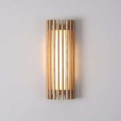 Modern Wooden Wall Lamp for Bedroom and Living Room | Indoor LED Sconce
