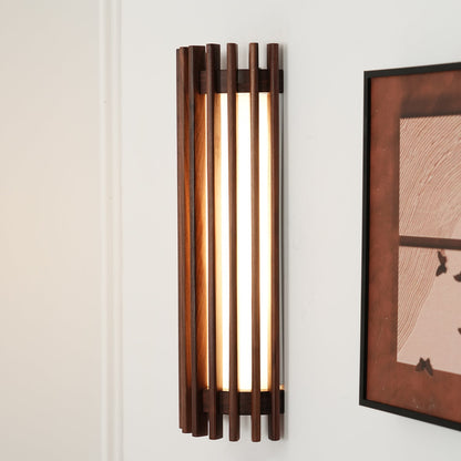 Modern Wooden Wall Lamp for Bedroom and Living Room | Indoor LED Sconce