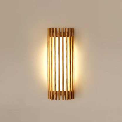 Modern Wooden Wall Lamp for Bedroom and Living Room | Indoor LED Sconce