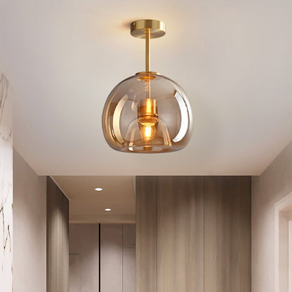 Modern Glass Ceiling Light | Contemporary Bedroom Living Room Ceiling Lamp