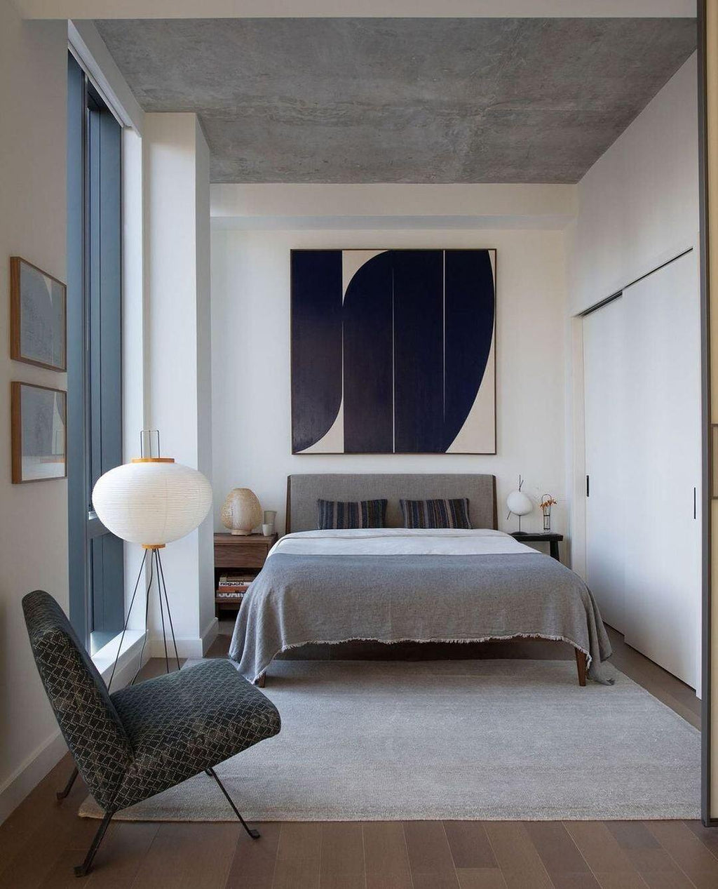 Modern Japanese Style Floor Lamp | Standing Light for Living Room and Bedroom
