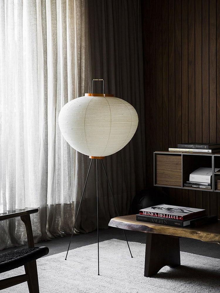 Modern Japanese Style Floor Lamp | Standing Light for Living Room and Bedroom