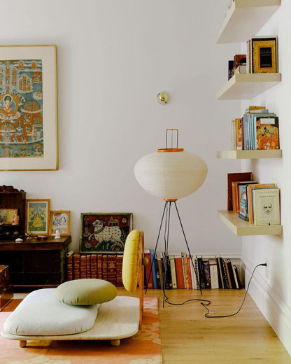 Modern Japanese Style Floor Lamp | Standing Light for Living Room and Bedroom