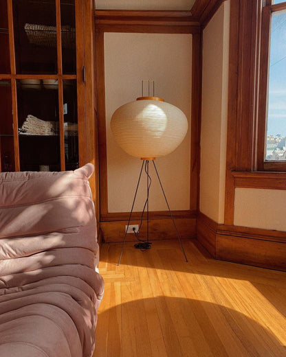 Modern Japanese Style Floor Lamp | Standing Light for Living Room and Bedroom