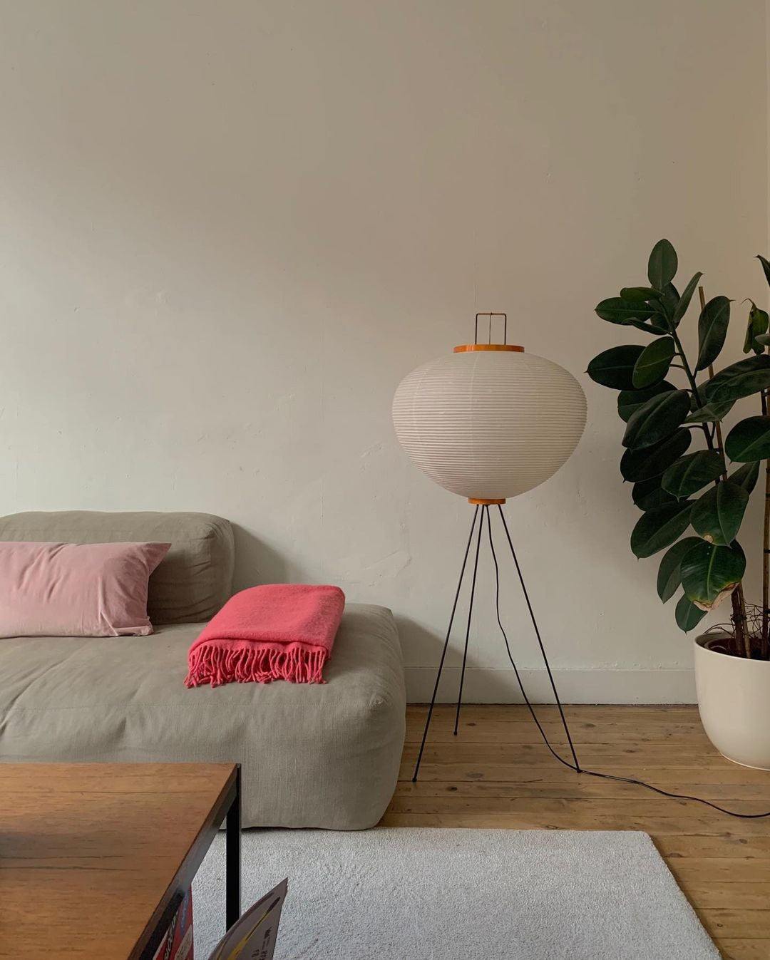 Modern Japanese Style Floor Lamp | Standing Light for Living Room and Bedroom
