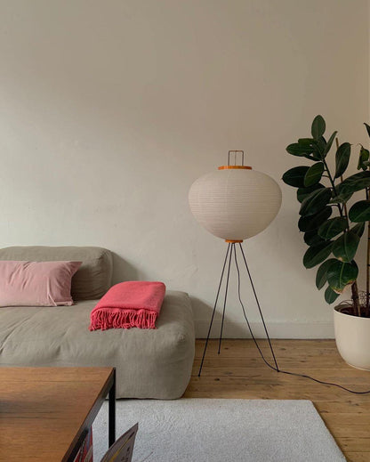Modern Japanese Style Floor Lamp | Standing Light for Living Room and Bedroom