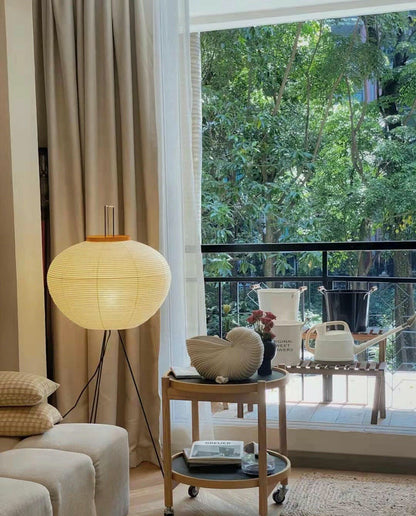 Modern Japanese Style Floor Lamp | Standing Light for Living Room and Bedroom