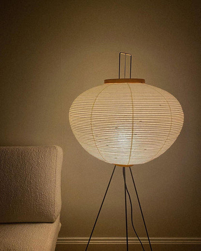 Modern Japanese Style Floor Lamp | Standing Light for Living Room and Bedroom