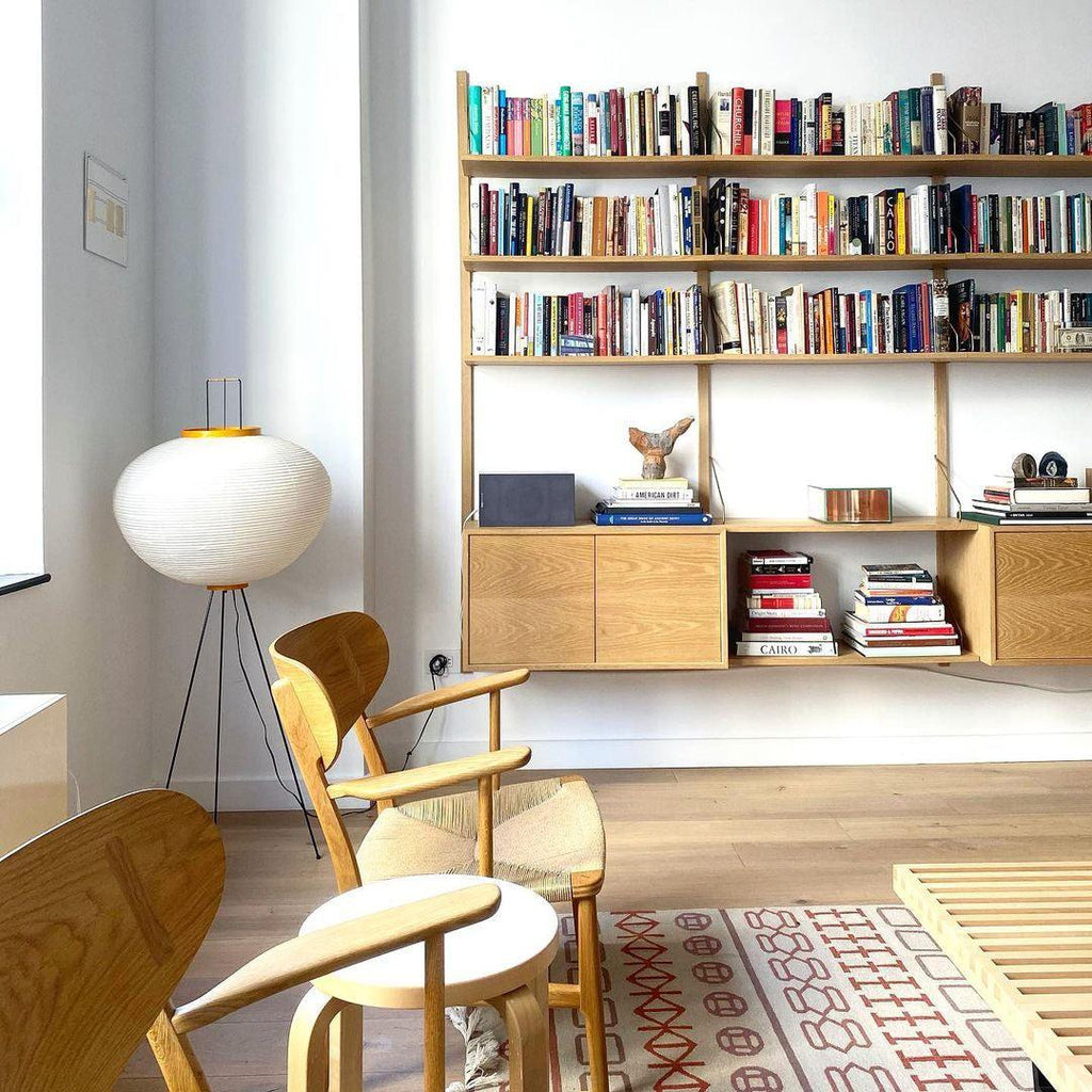 Modern Japanese Style Floor Lamp | Standing Light for Living Room and Bedroom