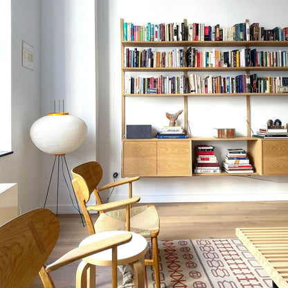 Modern Japanese Style Floor Lamp | Standing Light for Living Room and Bedroom