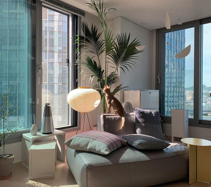Modern Japanese Style Floor Lamp | Standing Light for Living Room and Bedroom