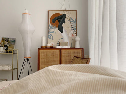 Modern Japanese Style Floor Lamp | Standing Light for Living Room and Bedroom