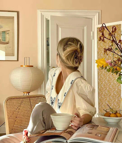 Modern Japanese Style Floor Lamp | Standing Light for Living Room and Bedroom