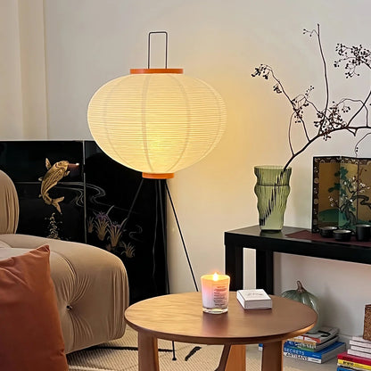 Modern Japanese Style Floor Lamp | Standing Light for Living Room and Bedroom