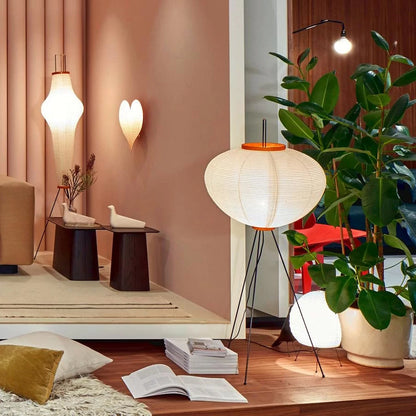 Modern Japanese Style Floor Lamp | Standing Light for Living Room and Bedroom
