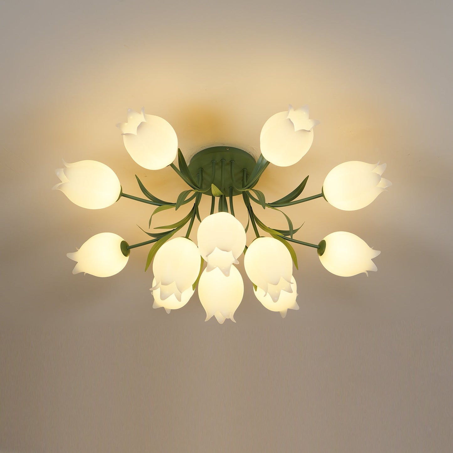 Floral Ceiling Light | Elegant Lily-Inspired Ceiling Lamp for Living Room
