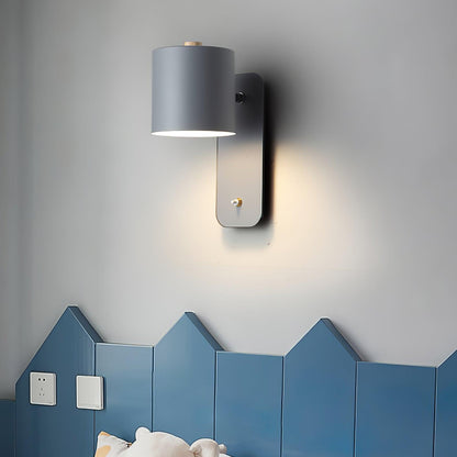 Modern Rotatable Wall Lamp | Adjustable Cylinder Light for Bedroom and Living Room