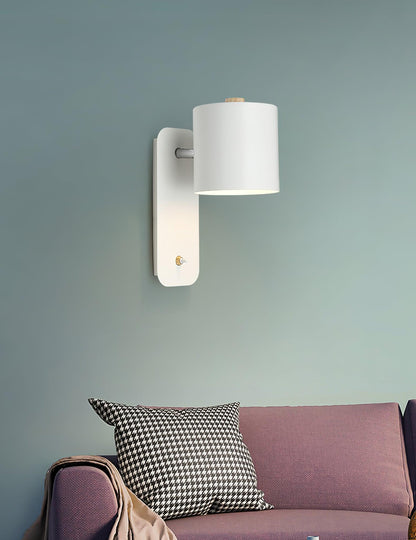 Modern Rotatable Wall Lamp | Adjustable Cylinder Light for Bedroom and Living Room