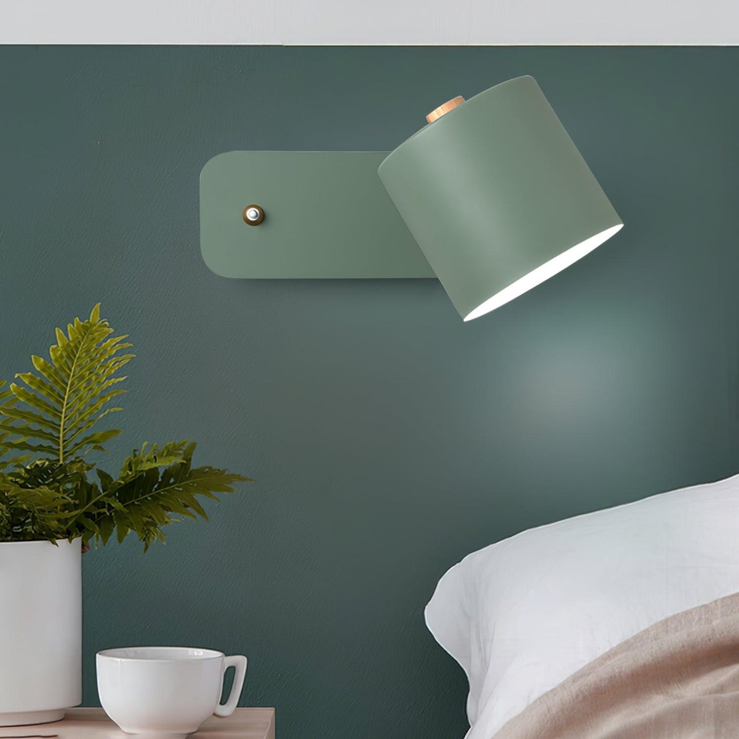 Modern Rotatable Wall Lamp | Adjustable Cylinder Light for Bedroom and Living Room