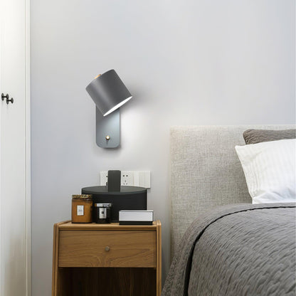 Modern Rotatable Wall Lamp | Adjustable Cylinder Light for Bedroom and Living Room